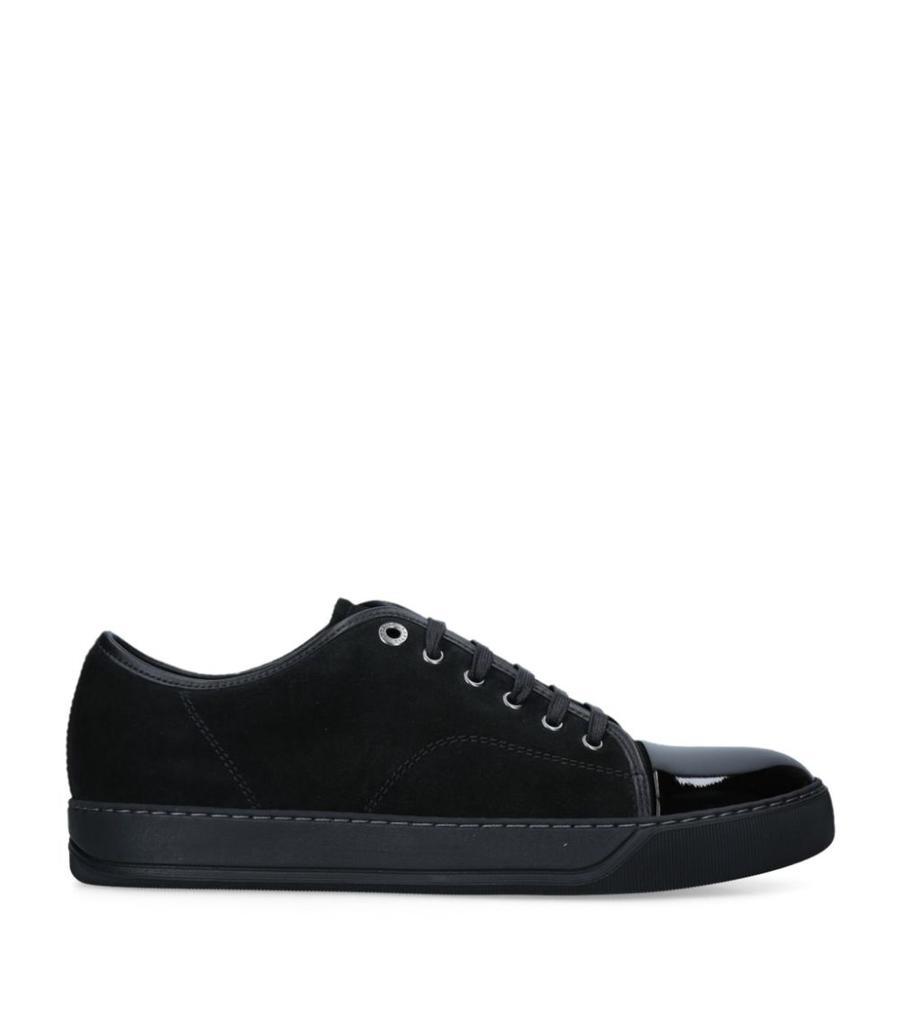 商品Lanvin|Suede Patent Toe Cap Sneakers,价格¥3325,第5张图片详细描述