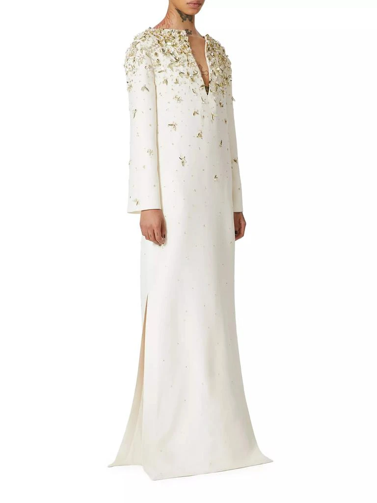 商品Valentino|Embroidered Crepe Couture Evening Dress,价格¥72783,第2张图片详细描述