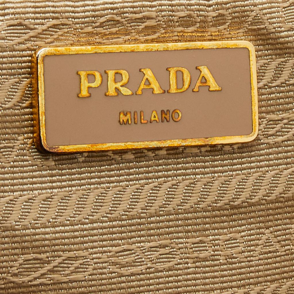 Prada Caramel Brown Saffiano Lux Leather Large Double Zip Tote商品第8张图片规格展示