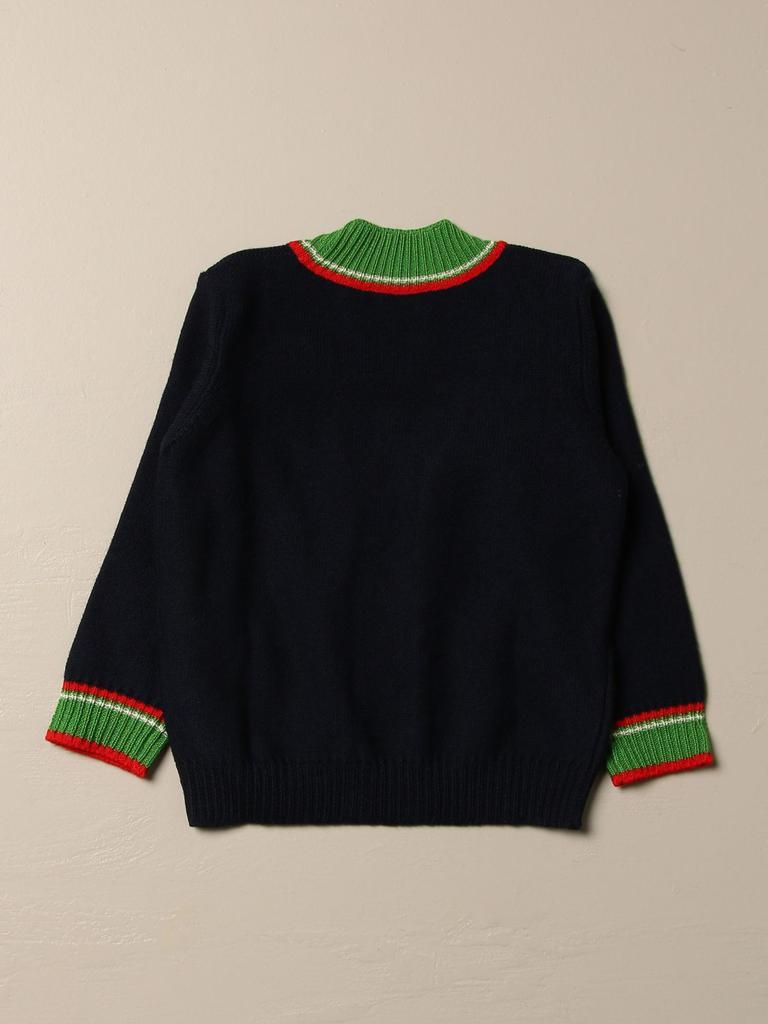 商品Gucci|Gucci wool cardigan with striped edges,价格¥2384,第4张图片详细描述