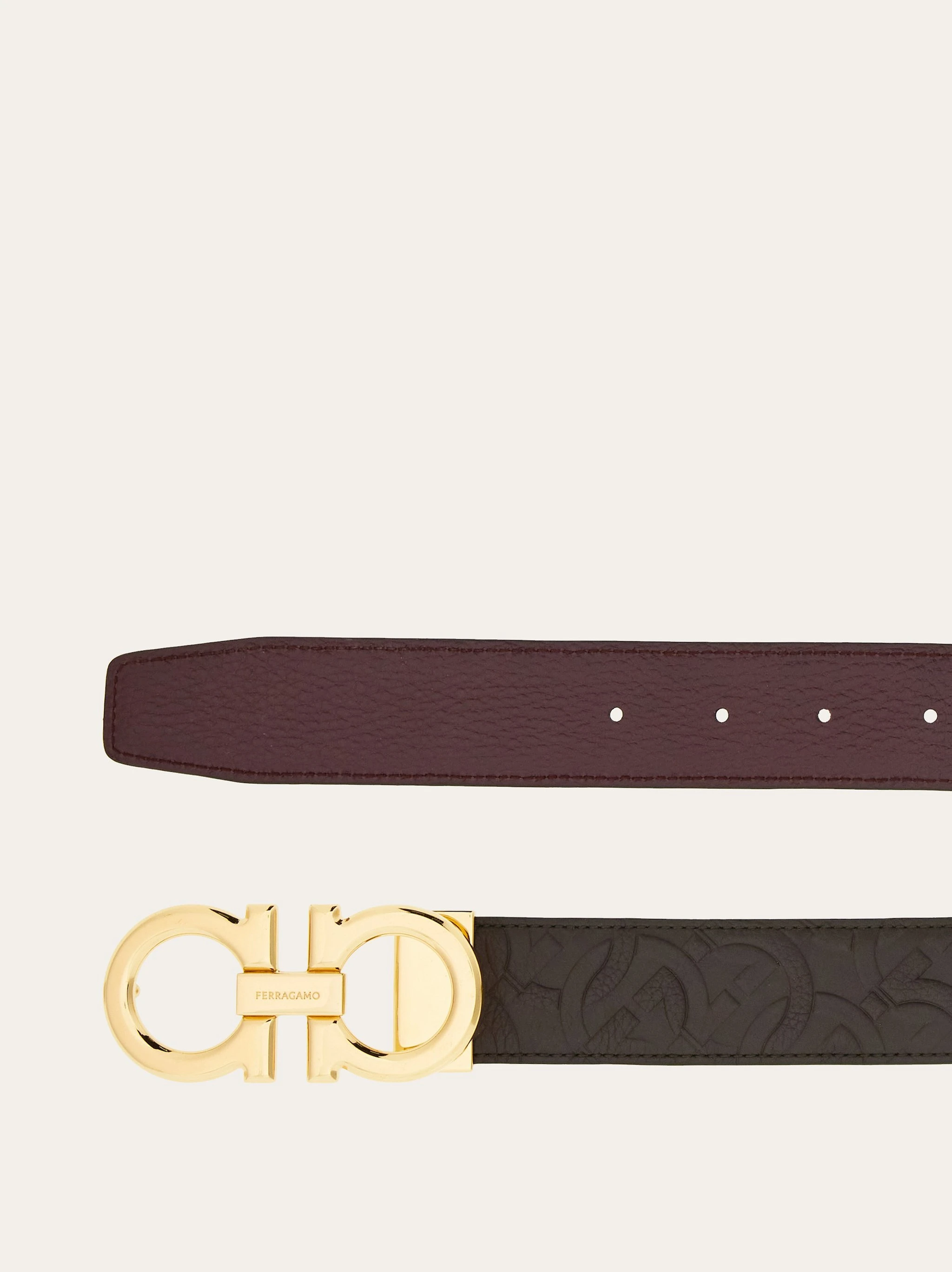 商品【商品预售7天】 Salvatore Ferragamo|Salvatore Ferragamo �男士腰带 679710770651 黑色,价格¥3083,第4张图片详细描述