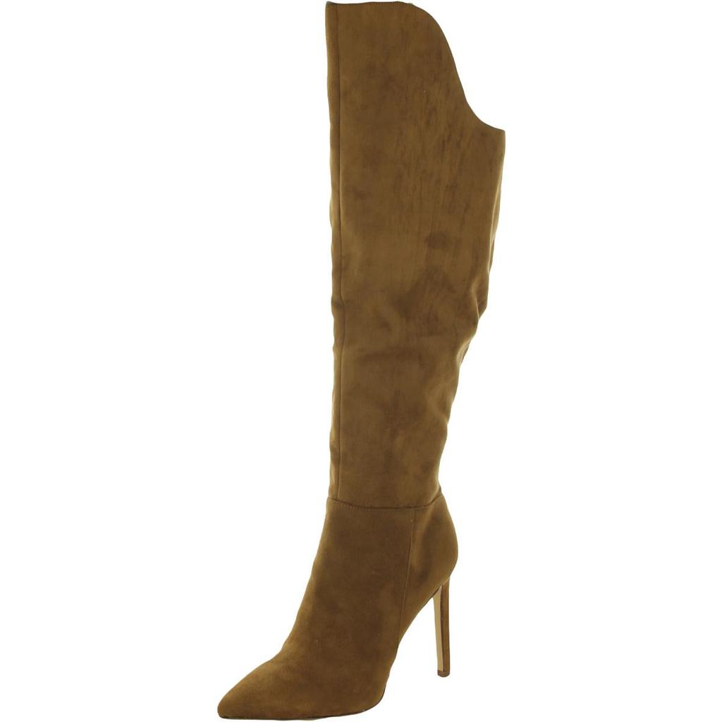 Nine West Womens Telena Zipper Wide Calf Knee-High Boots商品第3张图片规格展示