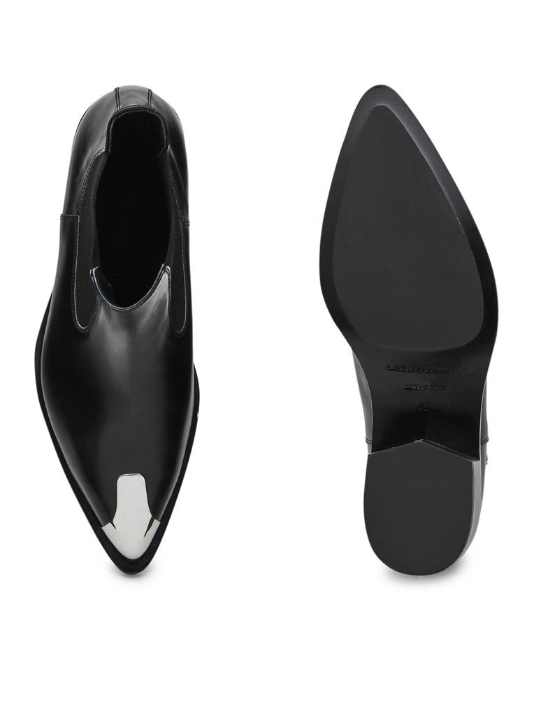 商品Alexander McQueen|Punk Chelsea Boots for Men in Black,价格¥5074,第4张图片详细描述