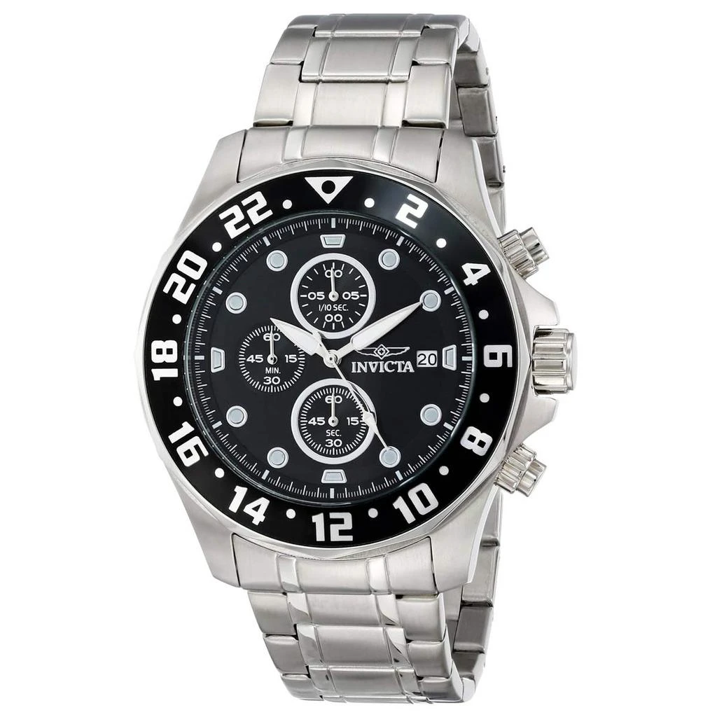 商品Invicta|Invicta 15938 Men's Specialty Black Dial Steel Bracelet Chronograph Watch,价格¥541,第1张图片