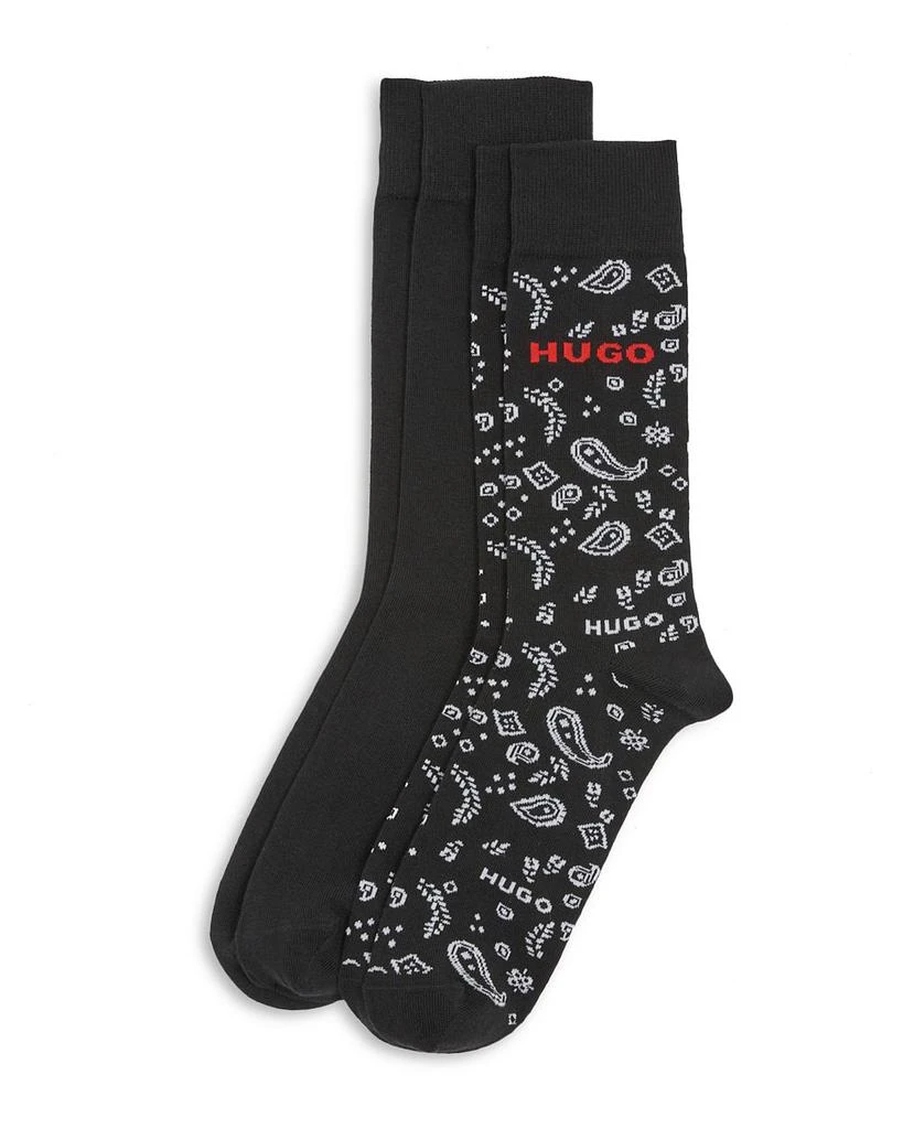 商品Hugo Boss|Cotton Blend Socks, Pack of 2,价格¥105,第1张图片