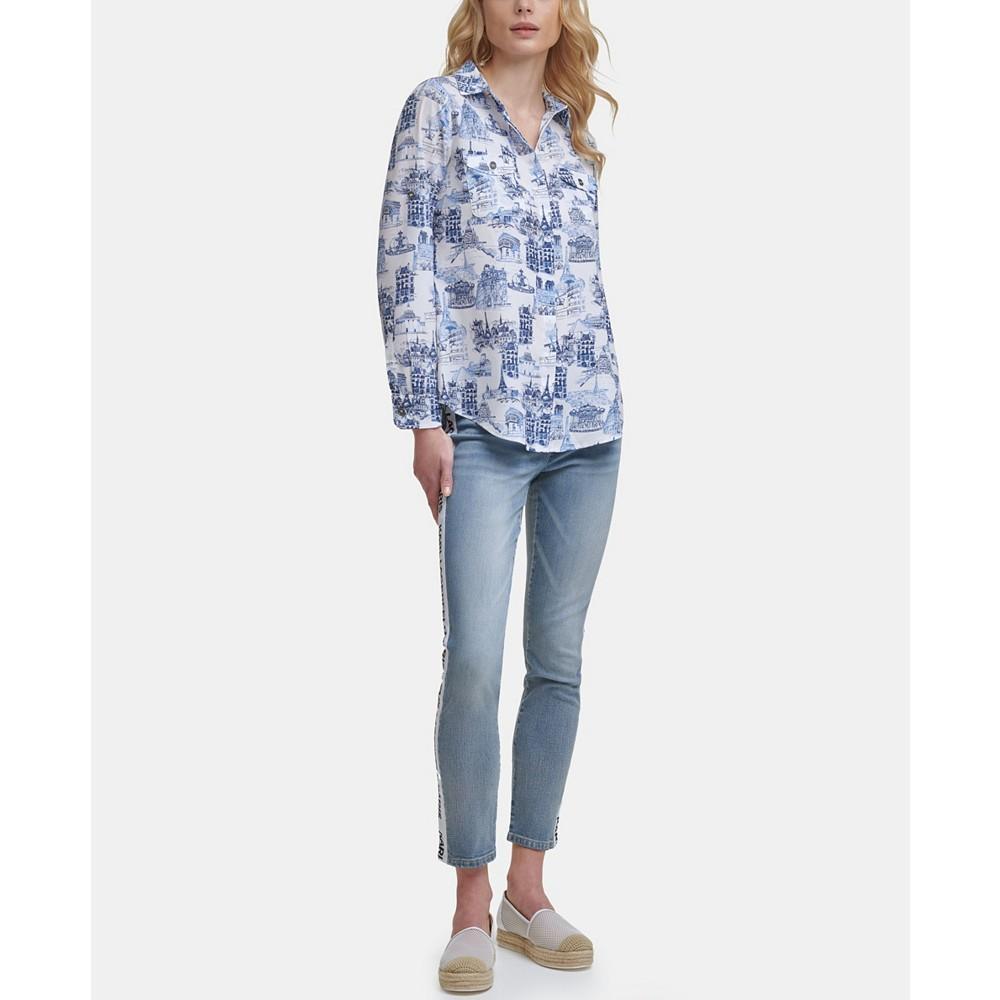 商品Karl Lagerfeld Paris|Women's Whimsical Button-Up Blouse,价格¥517,第6张图片详细描述