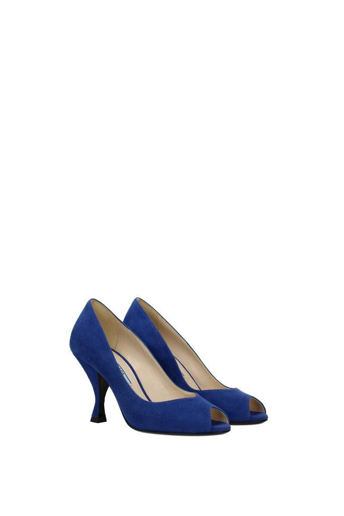 商品Prada|Pumps Suede Blue,价格¥1690,第4张图片详细描述