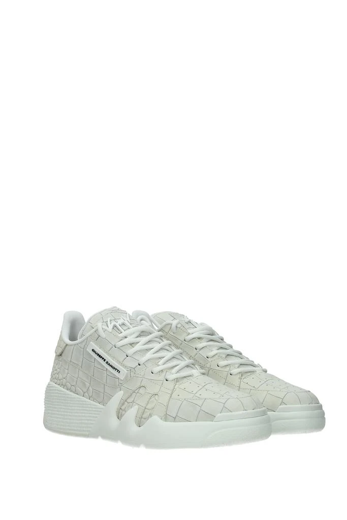 商品Giuseppe Zanotti|Sneakers talon Suede Gray Powder,价格¥2478,第2张图片详细描述