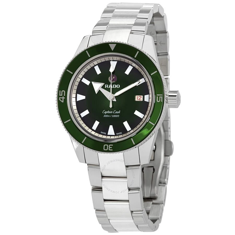 商品Rado|Captain Cook Automatic Green Dial Men's Watch R32105313,价格¥12001,第1张图片