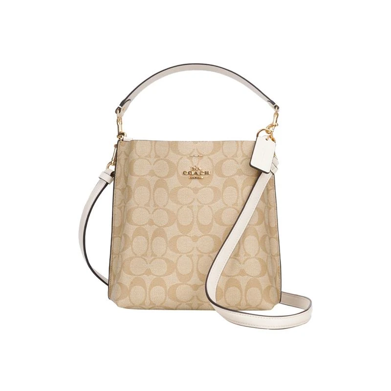 商品[国内直发] Coach|COACH 奥莱款女士PVC配皮单肩斜挎包 CA582IMDQC,价格¥1966,第1张图片