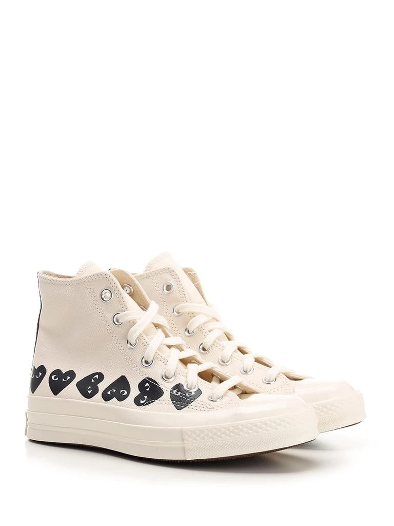 商品Comme des Garcons|Ivory chuck Taylor High Top Sneakers,价格¥1393,第2张图片详细描述