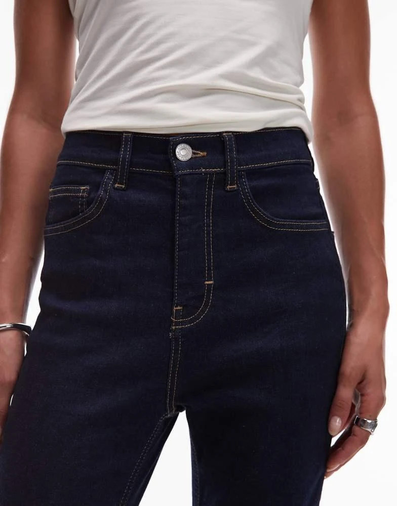 商品Topshop|Topshop Jamie high rise skinny jean in indigo rinse,价格¥150,第5张图片详细描述