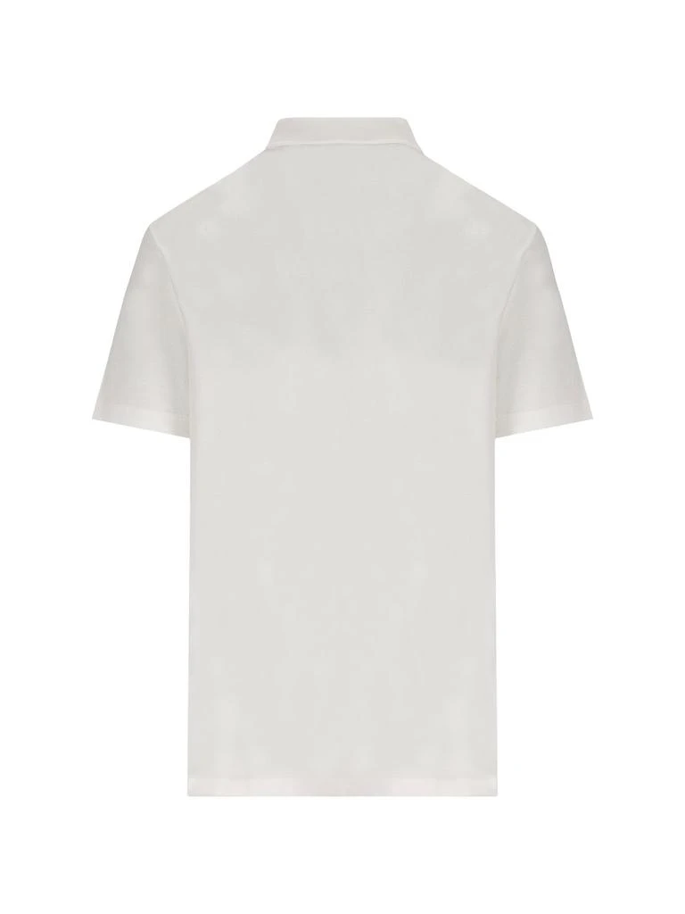 商品Versace|Versace Seashell Baroque-Logo Embroidered Short-Sleeved Polo Shirt,价格¥2007,第2张图片详细描述