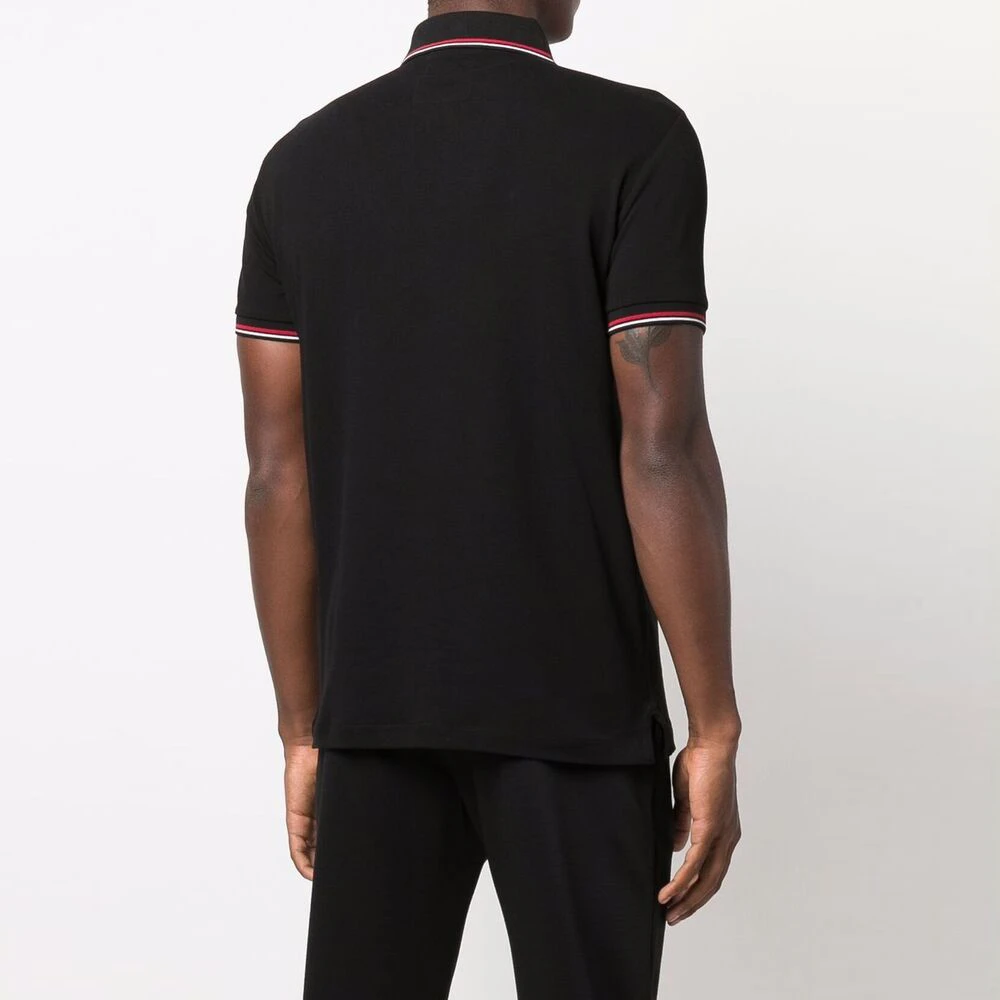 商品[国内直发] Emporio Armani|阿玛尼 鹰标修身休闲短袖Polo衫 男款 黑色,价格¥648,第7张图片详细描述