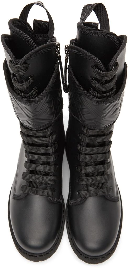 商品Fendi|Black 'Forever Fendi' Rockoko Biker Boots,价格¥9212,第5张图片详细描述
