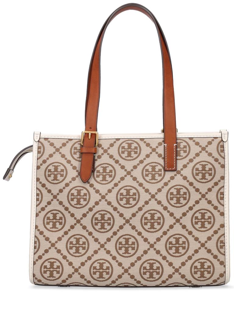 T Monogram Jacquard Small Tote Bag商品第4张图片规格展示