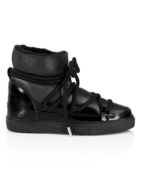 Gloss Leather Sneaker Boots商品第1张图片规格展示