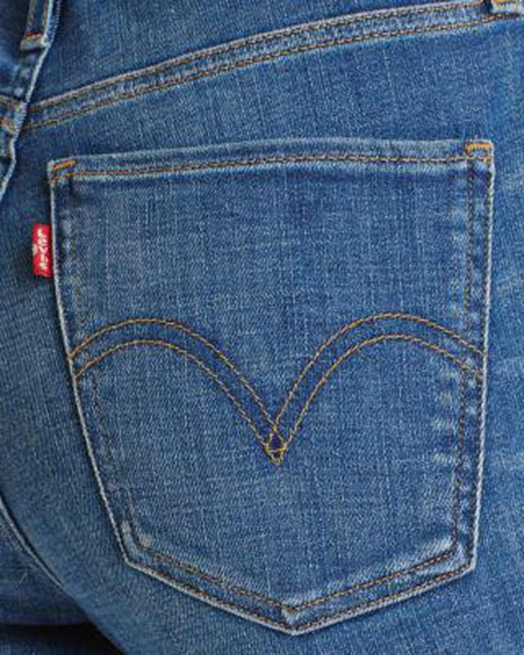 商品Levi's|高腰超紧身牛仔裤 Mile High Super Skinny Jeans in Shut The Front Door,价格¥262,第4张图片详细描述