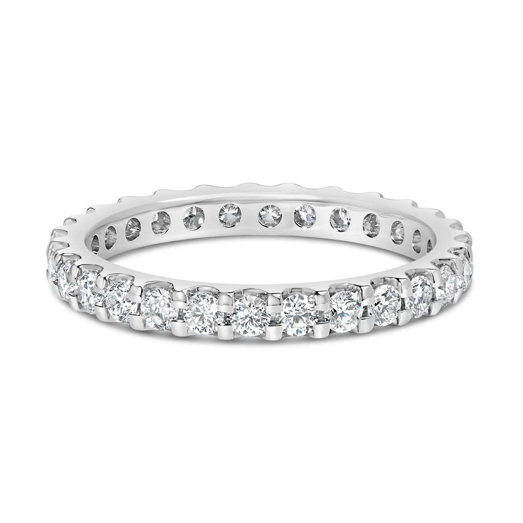 商品Haus of Brilliance|14K White Gold Shared Prong Set Round Diamond Eternity Band Ring,价格¥21338,第1张图片