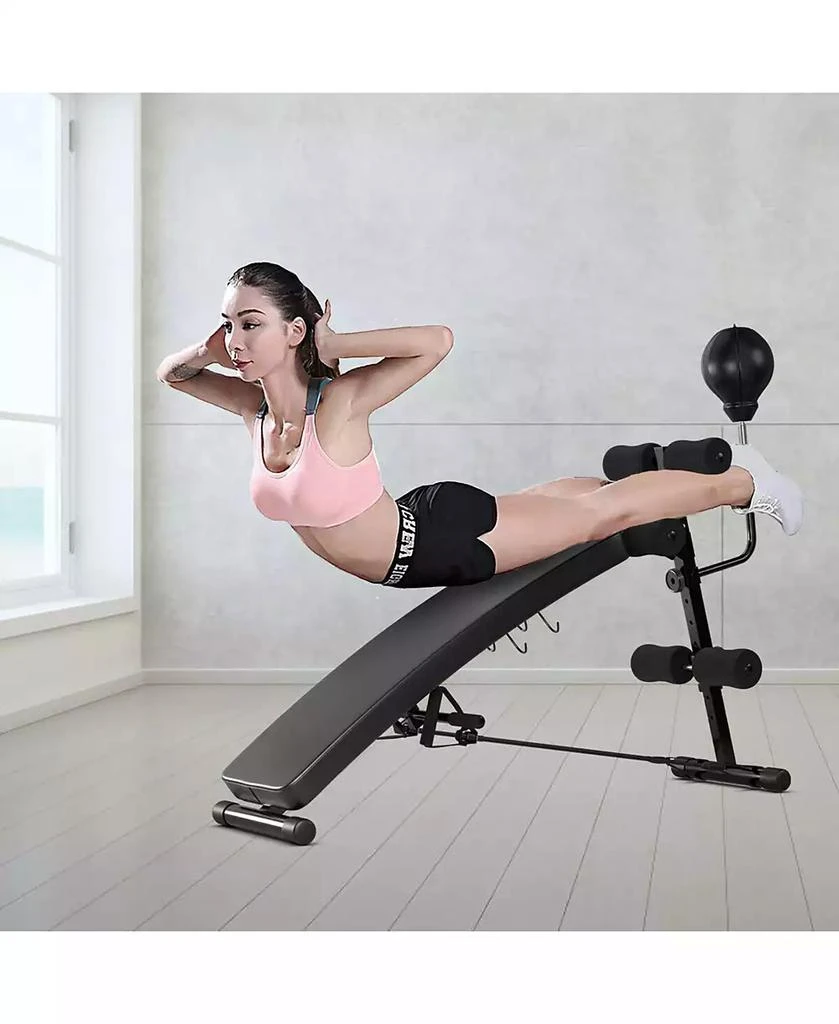 Adjustable Incline Curved Workout Fitness Sit Up Bench 商品