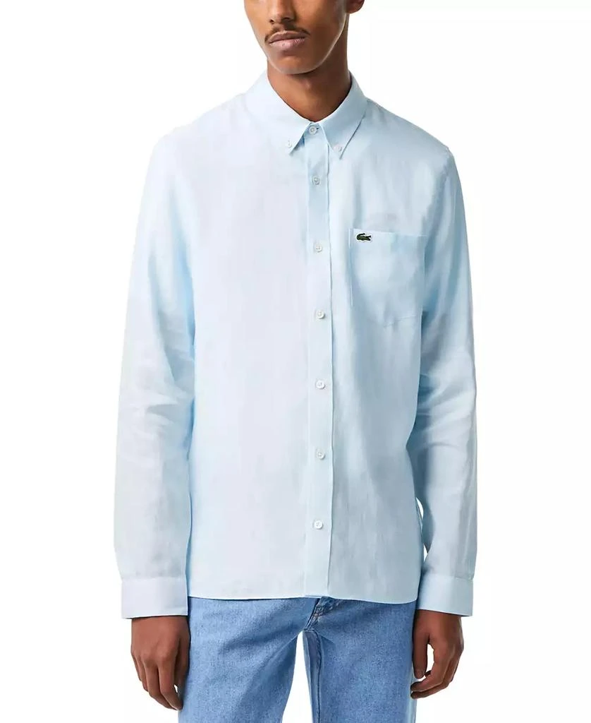 商品Lacoste|Men's Regular-Fit Linen Shirt,价格¥736,第1张图片