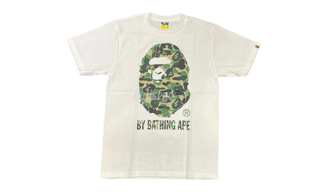 商品Bape|Bape ABC Camo Big Ape Head White/Green T-Shirt,价格¥1383,第1张图片