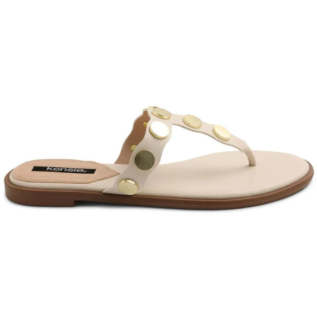 商品Kensie|Kensie Womens Maija Faux Leather Slip On Flip-Flops,价格¥46,第2张图片详细描述