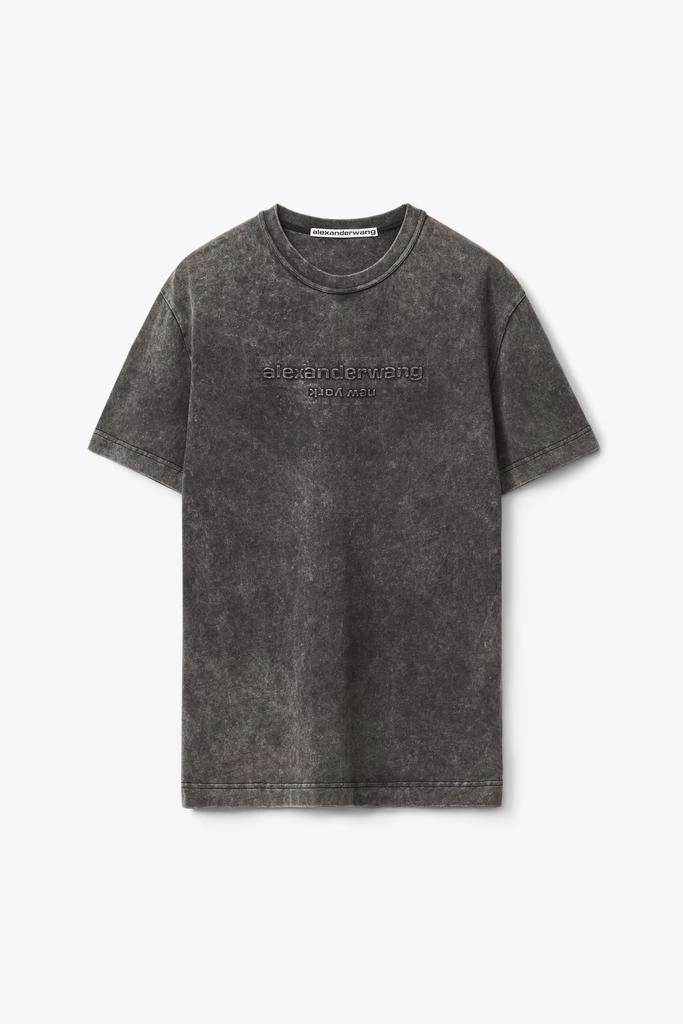 商品Alexander Wang|男式 紧凑型平纹针织压纹徽标T恤,价格¥1687,第3张图片详细描述
