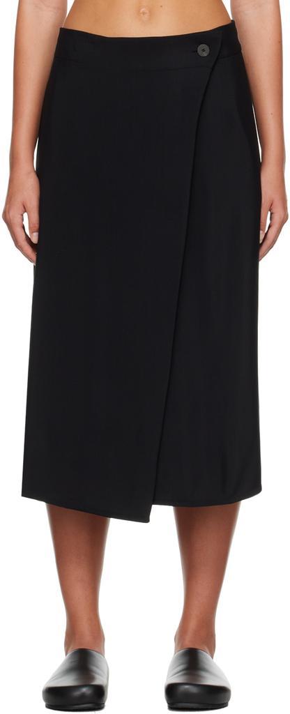 商品Studio Nicholson|Black Eyre Midi Skirt,价格¥2179,第1张图片