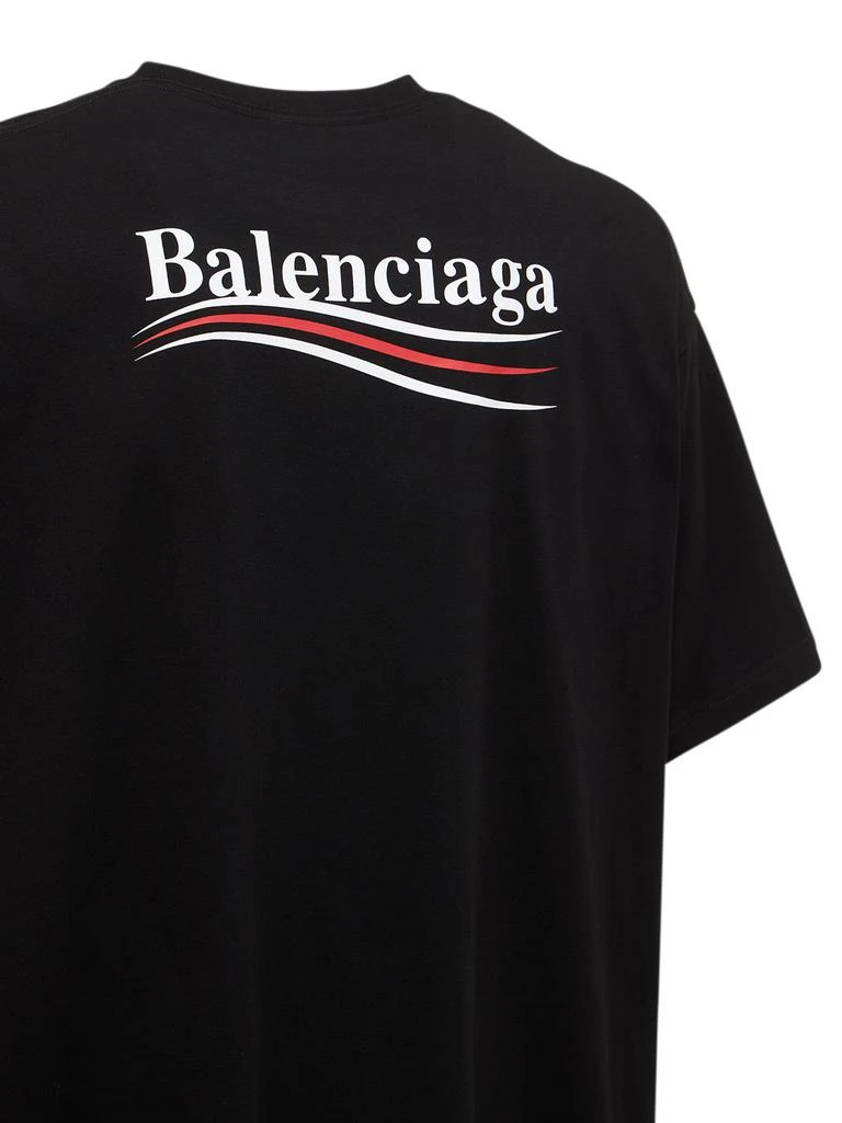 商品Balenciaga|Political Logo Crewneck T-shirt,价格¥4989,第3张图片详细描述