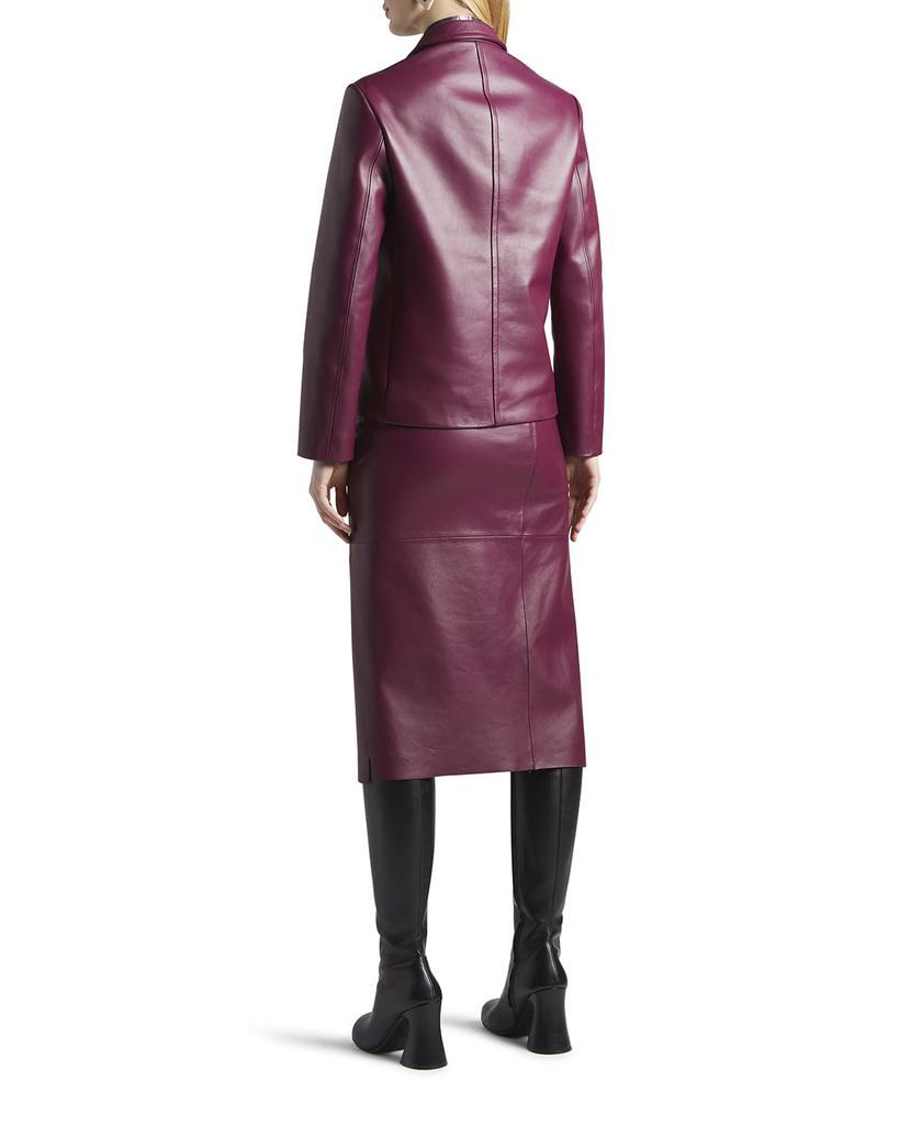 商品Marni|Leather Cropped Baby Jacket,价格¥17179,第5张图片详细描述