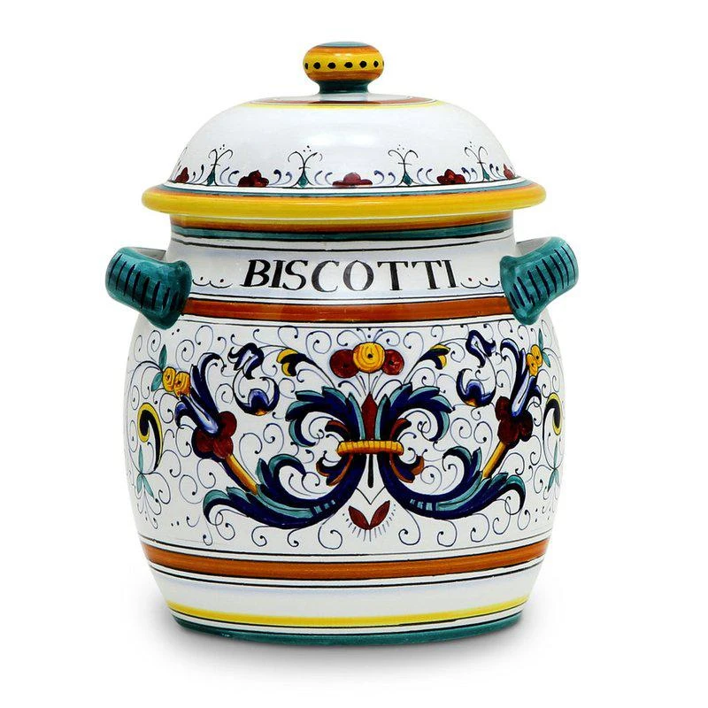 商品Artistica - Deruta of Italy|Ricco Deruta: Traditional Biscotti Jar,价格¥2246,第1张图片