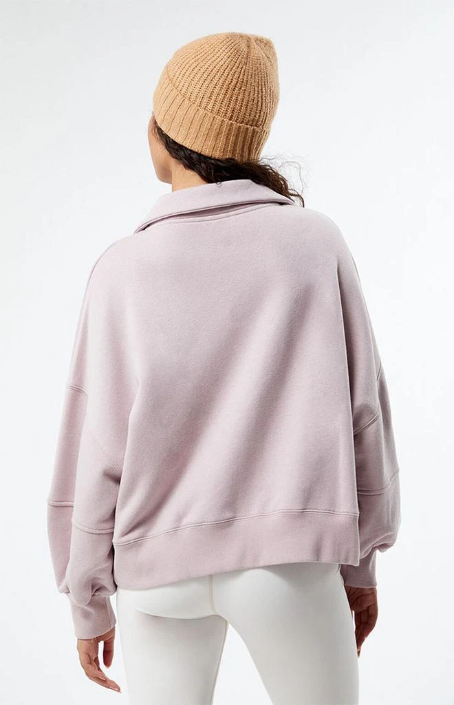 商品PacSun|Margot Half Button Fleece Sweatshirt,价格¥227,第3张图片详细描述