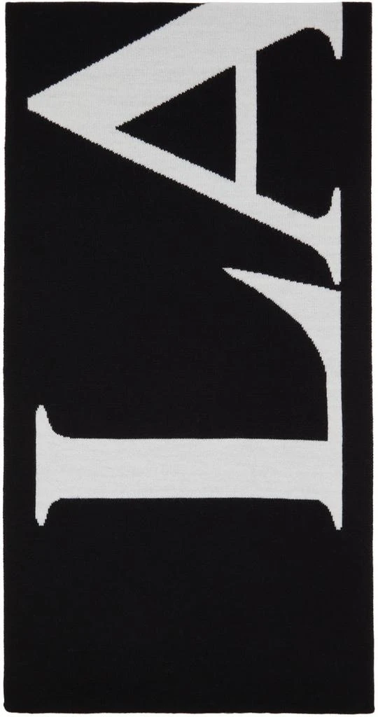 商品Lanvin|Black Wool Scarf,价格¥806,第1张图片