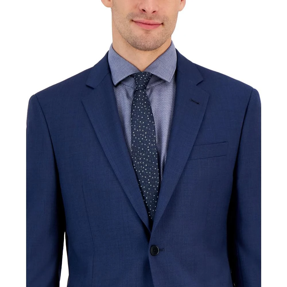 商品Armani Exchange|Men's Slim-Fit Blue Textured Wool Blend Suit Jacket,价格¥1421,第3张图片详细描述