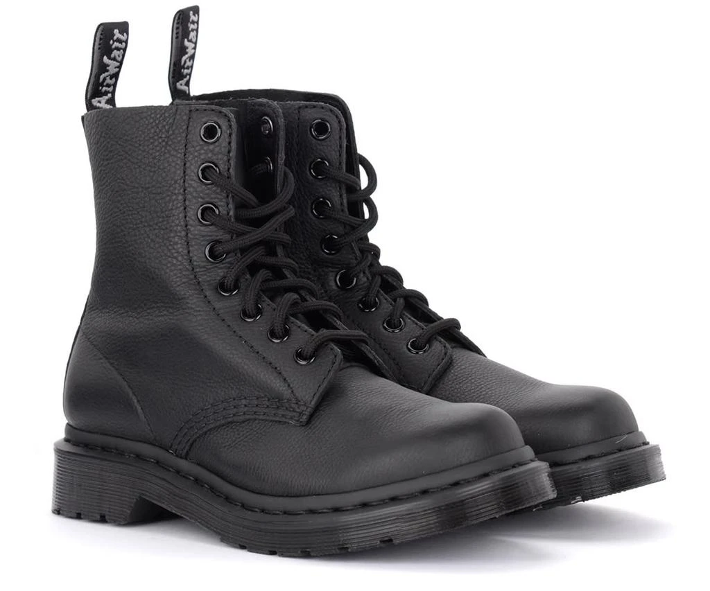 商品Dr. Martens|Dr. Martens Pascal Mono Black Tumbled Leather Ankle Boots,价格¥1674,第2张图片详细描述