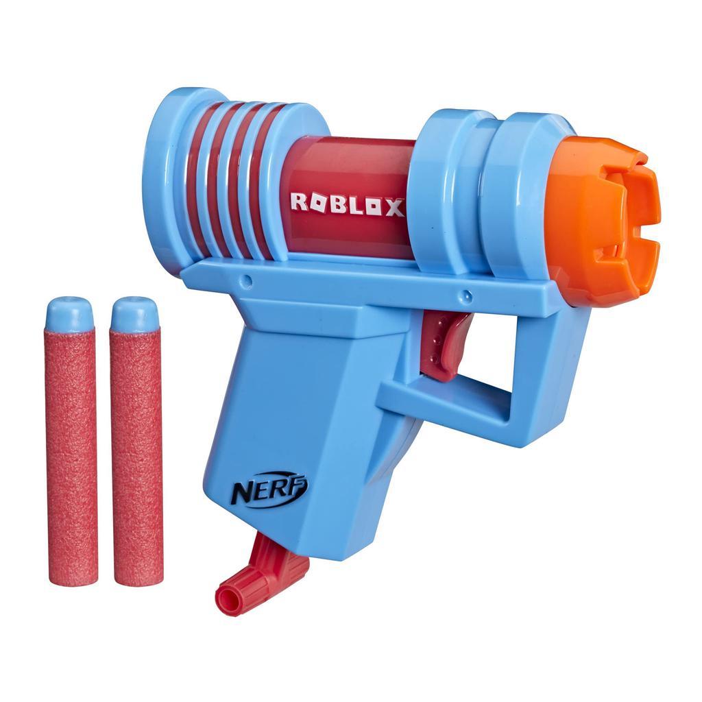 商品Nerf|NERF Roblox Mad City: Plasma Ray Dart Blaster, Pull-Down Priming Handle, 2 Elite Darts, Code to Unlock in-Game Virtual Item,价格¥82,第1张图片