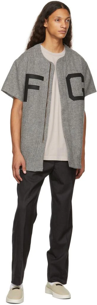 商品Fear of god|Grey Baseball Short Sleeve Shirt,价格¥2651,第4张图片详细描述