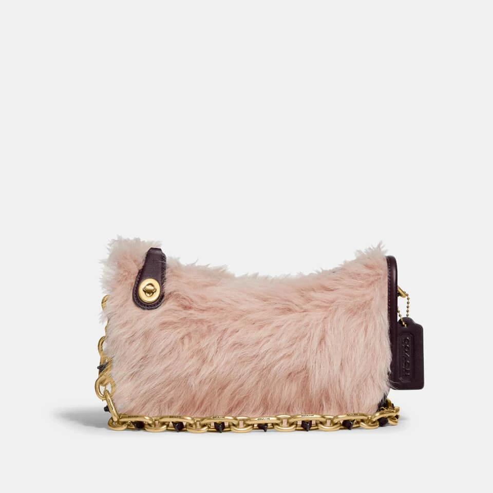 商品Coach|Coach Women's Shearling Swinger Bag - Oxblood,价格¥1584,第1张图片