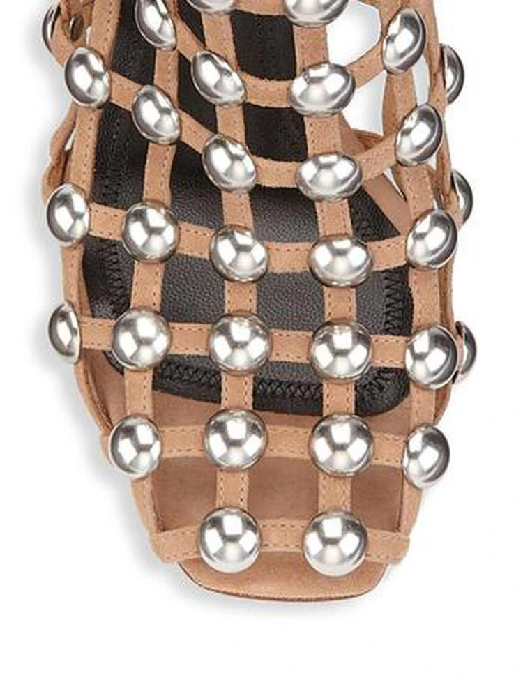 商品Alexander Wang|Sadie Studded Slip-On Suede Sandals,价格¥3425,第3张图片详细描述