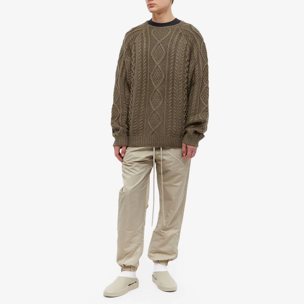 商品Essentials|Fear of God ESSENTIALS Cable Knit - Wood,价格¥637,第4张图片详细描述