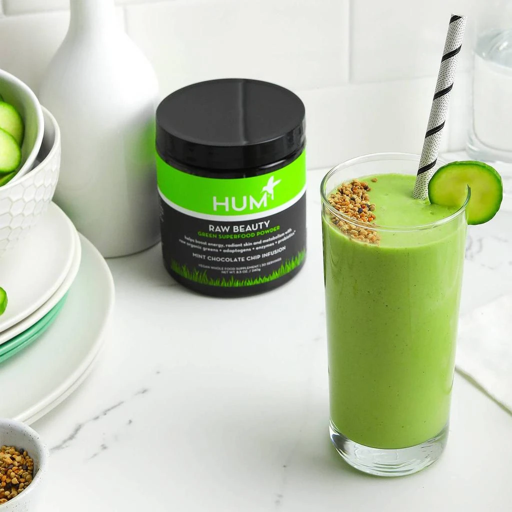 商品Hum Nutrition|HUM Nutrition Raw Beauty - Mint Chocolate Chip Infusion,价格¥324,第5张图片详细描述