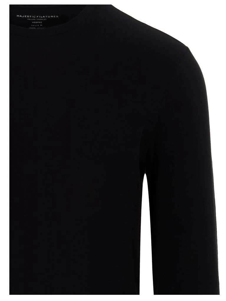 商品MAJESTIC FILATURES|Majestic Filatures Basic Cotton T-shirt,价格¥631,第3张图片详细描述