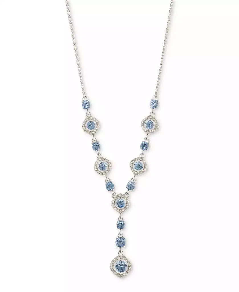 商品Givenchy|Silver-Tone Pavé & Round Crystal Halo Lariat Necklace, 16" + 3" extender,价格¥202,第1张图片