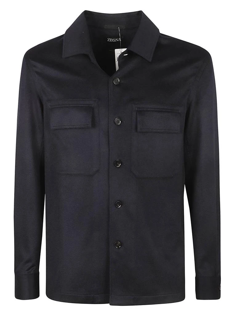 商品Zegna|Zegna Oasi Buttoned Straight Hem Shirt,价格¥25744,第1张图片