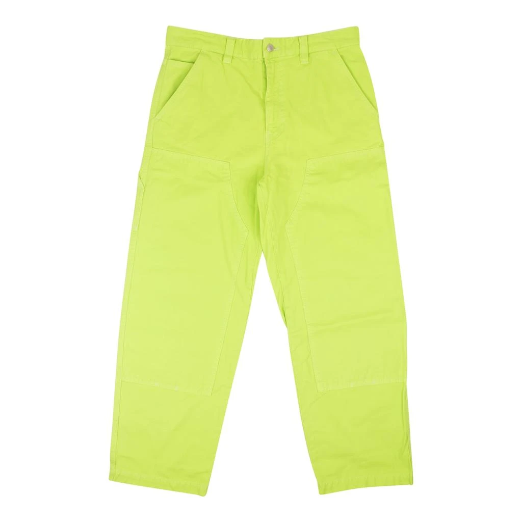 商品STUSSY|Neon Yellow Cotton Dyed Canvas Casual Work Pants,价格¥868,第1张图片