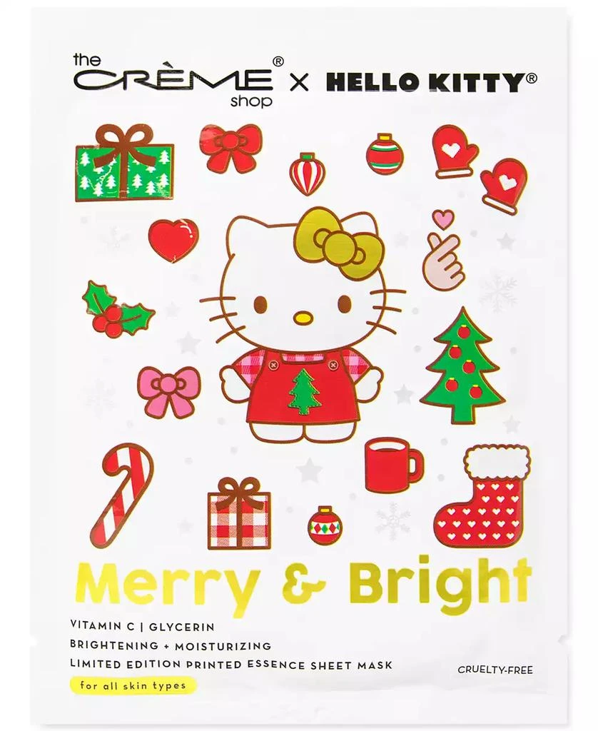 商品The Creme Shop|x Hello Kitty Merry & Bright Printed Essence Sheet Mask, Set of 3,价格¥75,第2张图片详细描述