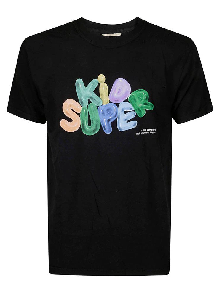 商品Kidsuper|Kidsuper Bubble Logo Printed Crewneck T-Shirt,价格¥198,第1张图片