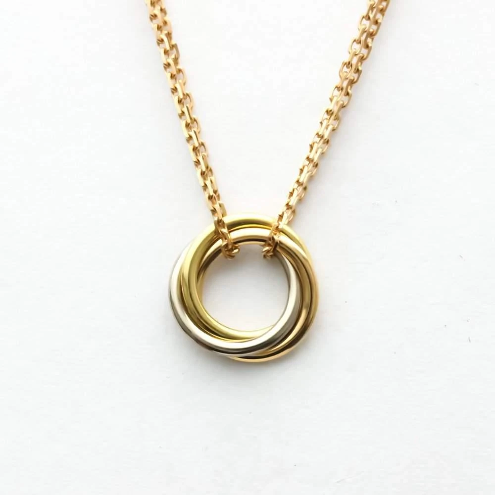 Cartier Trinity De Cartier 18K Yellow Rose White Gold Necklace 商品