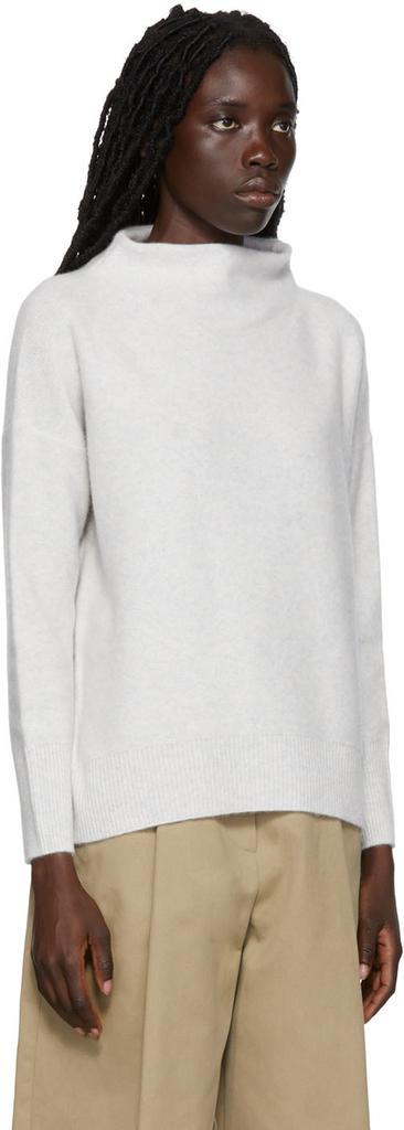 商品Vince|灰色漏斗领毛衣,价格¥3089,第4张图片详细描述